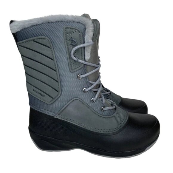 The North Face Shellista II Mid Boots Women 7 Waterproof Suede Faux Fur Lined - Picture 2 of 11